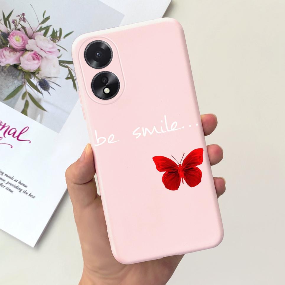 Чехол для телефона OPPO A17 A17K Цветок Астронавт Мягкий Силиконовый Матовый Чехол Для Coque OPPOA17 OPPOA17K A 17 17K Fundas Ударопрочный