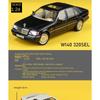 Симуляция Масштаб 1/24 Benzs W140 320SEL Модель Винтажного Автомобиля со Звуком Светом Детская Литая Игрушечная Машина из Сплава Коллекционная Voiture