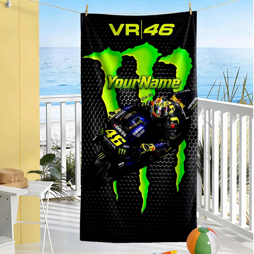 Doctor46 Customize Text Beach Towel Super Soft Absorbent Portable For Swimmingbeachcamping Travel Beach Accessoriesgym
