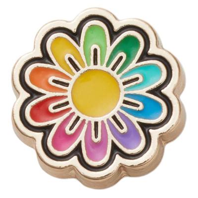 Маленькие ромашки радужные цветы цинковый сплав аксессуары для обуви женские золотистые