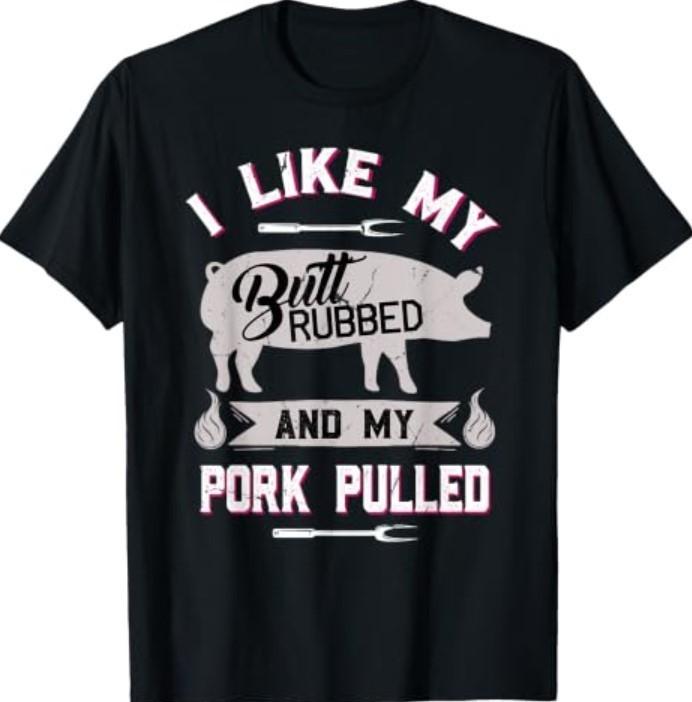 Funny BBQ Grilling Quote Pig Pulled Pork T-Shirt Small