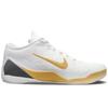 Nike Кроссовки для баскетбола Kobe 9 с амортизацией, нескользящие, износостойкие, низкие, унисекс, Белый/Золотой FZ7334-100(Команда501-)