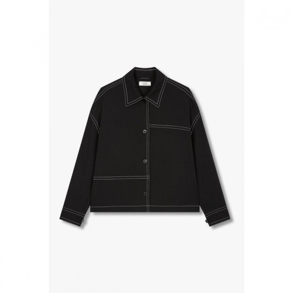 Studio Tomboy Long Sleeve Shirt With Front Two Pockets  9175321982 