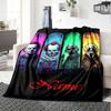 Custom Name Halloween horror Theme Printed Blanket - Perfect for Couch, Bed, Travel & Outdoor Use | Machine Washable, Cozy & Durable.