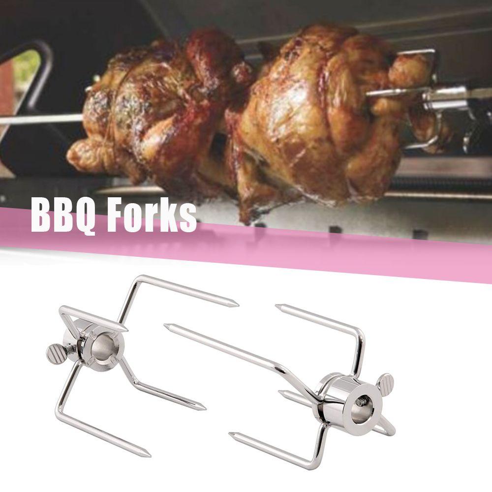 Barbecue Accessories Rotisserie Food Grade BBQ Tool BBQ Forks Chicken Grill Spit Forks Meat Fork