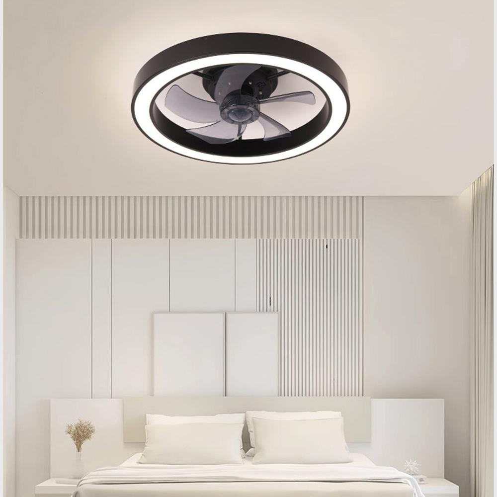 Dimmable Remote Contro Bedroom Living Room Ceiling Fan Lamp ,50CM Modern Ceiling Fan,110V 220V Led Light Acrylic Decor