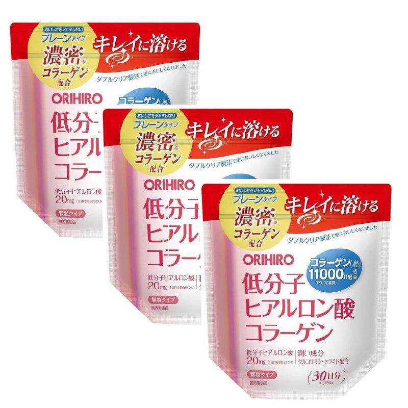 Orihiro Низкомолекулярный коллаген с гиалуроновой кислотой, 180 гр