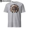 Unique Short-Sleeve Unisex T-Shirt: Native American Tribe Chief Skull Design