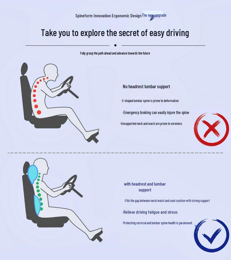 Фиолетовая подушка-подголовник и поясничная подушка с колокольчиком для BMW 5 серии 530Le Zotye T300/T600