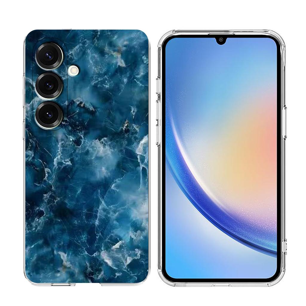 For Samsung Galaxy A34 5G Case Marble Pattern Printing Soft TPU Phone Cover