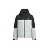 Color-Block Outdoor Sports Casual Hooded Down Jacket Men Outerwear Silver Gray IT8723