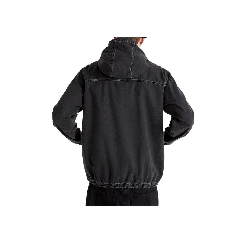 Vans Ashford Denim Solid Outdoor Casual Sports Jacket Zip Hooded Jacket Men Jackets Black VN000G83Y7E