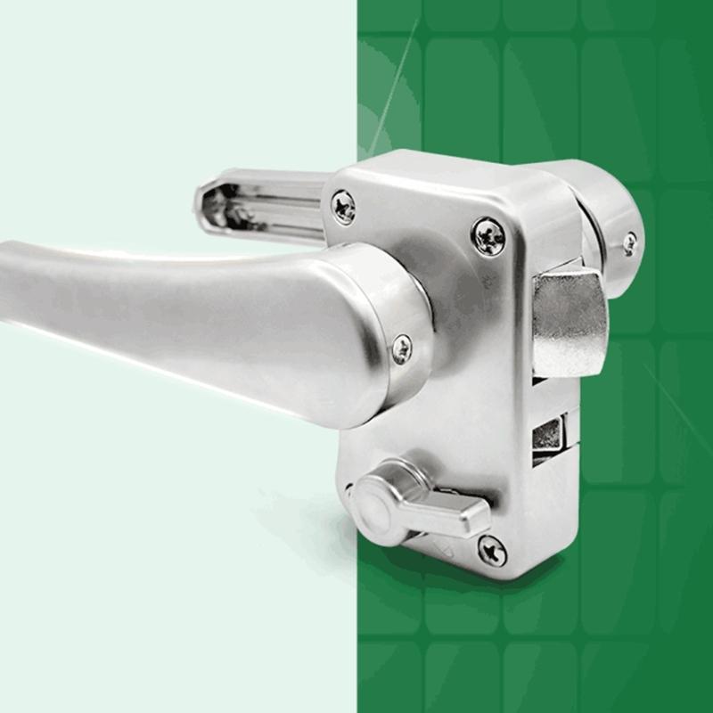 Reversible Access Bathroom Security Door Lock For Motorhome Marine Toilet Corrosion Proof Metal Construction