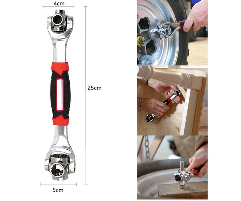 15505 UNIVERSAL ROTARY SOCKET WRENCH 48IN1 8-19mm MULTIFUNCTIONAL