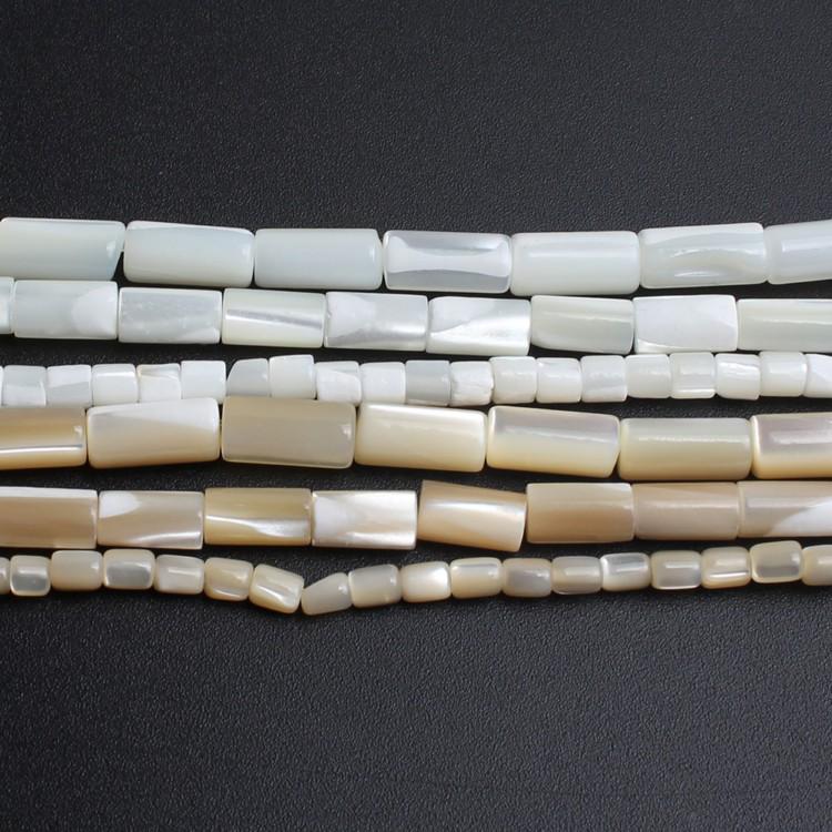 Натуральные бусины цилиндрической формы с каменной ракушкой и ракушкой для изготовления ювелирных изделий 3,5x3,5/4x8/5x10 мм 15 дюймов