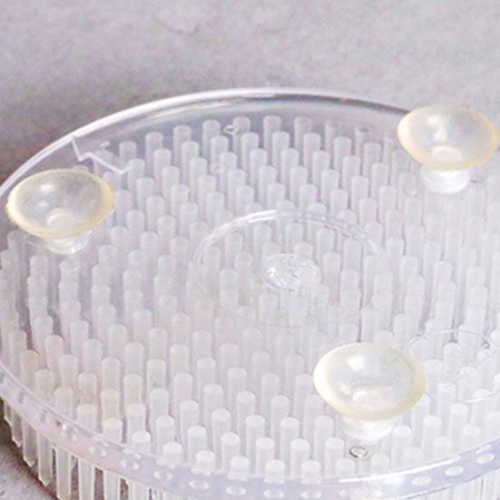 Цветочная лягушка, удобный фиксированный инструмент для цветов, круглые мини-присоски, незаметный пластиковый держатель для булавок для цветочной композиции для кухни