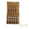 Spice Bottle Bag Foldable Portable Seasoning Storage Bag with 9 Bottles for Camping Barbecue Picnic