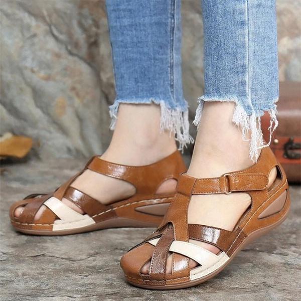 Women Sandals Waterproo Sli On Round Female Flast Sandals Women Slippers Casual Comfortable Summer Ladies Shoes