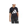 Adidas Sportswear Essentials Fw24 Comfortable Soft Skin-Friendly Simple Short Sleeve T-Shirt Men Tops Black JE8945