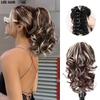 Synthetic Short Ponytail Hair Bounce Curly Wavy Ponytails Thick Exntesions Hairpiece for Women for Daily Use
