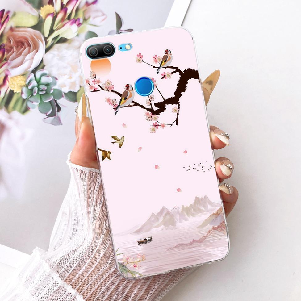 Transparent For Honor 9Lite LLD-L11 LLD-L21 Casing For Honor 9 Lite Case Cover Luxury Fashion Butterfly Funny Cute Painted