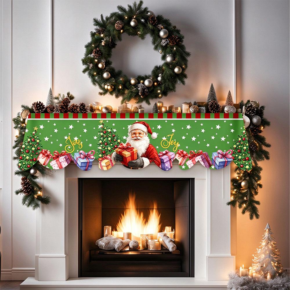 Christmas Snowman Fireplace Scarf Christmas Decorations for Home Xmas Living Room Ornament Navidad Natal New Year Decorations