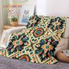 3D Lastest Nordic Turkish Bohemia Celt Soft Flannel Blankets,Throw Blanket Comfortable Blanket for Picnic Beds Sofa Home Bedroom