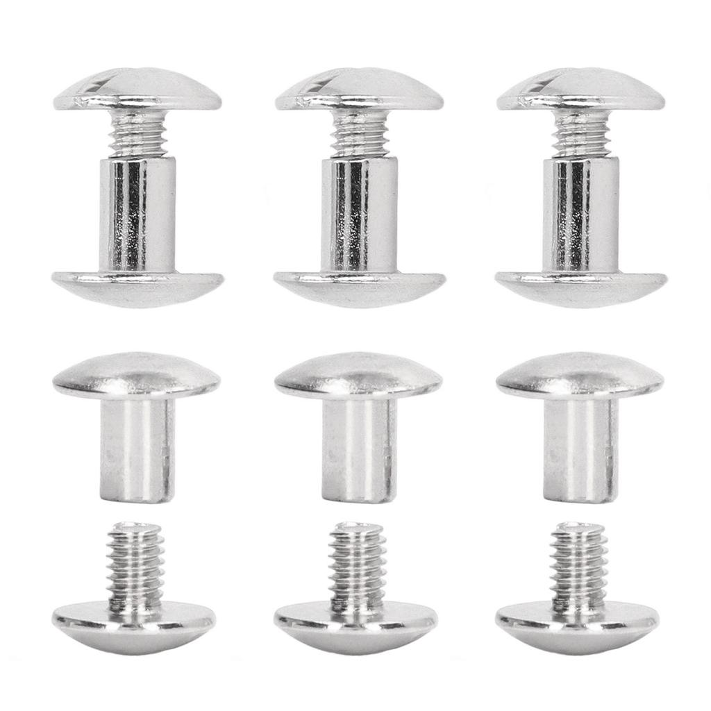 200 Sets Book Binding Screw Uniform Coating Curved Surfaces Electroplating Treatment Bookbinding