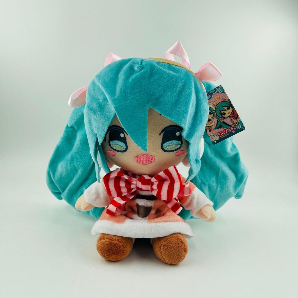 Cartoon 20-30cm Hatsune Miku Plush Doll Toy Anime Peripheral Stuffed Toy Collection Model Ornament Toys Christmas Gifts