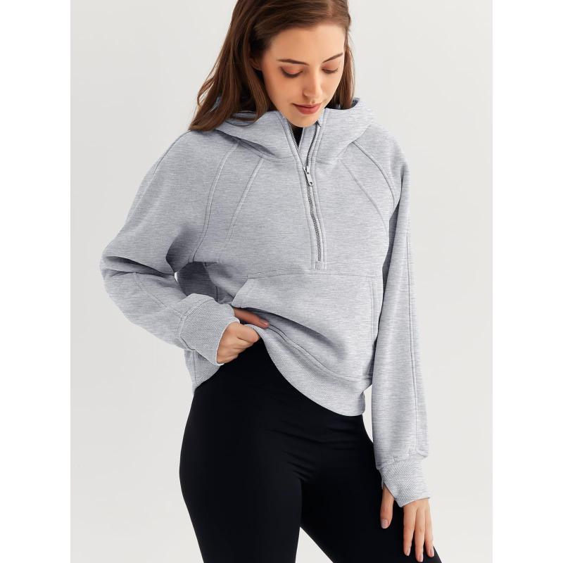 HNXC Женские модные повседневные однотонные худи и свитшоты с капюшоном и длинными рукавами с принтом