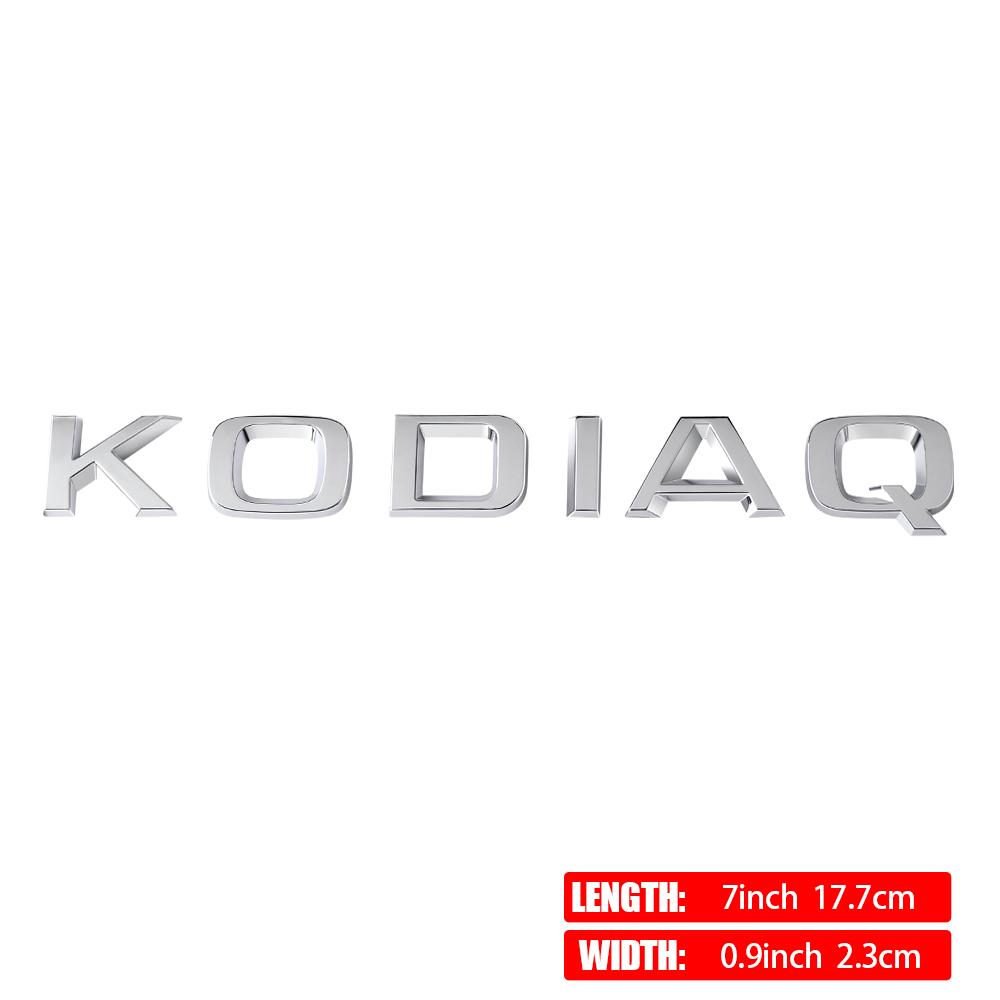 HIAQ2 ABS Car Emblem Letter Trunk Tail Sticker Decal Decor Accessories For Skoda Fabia Kamiq Karoq Kodiaq Octavia Rapid Superb YETI