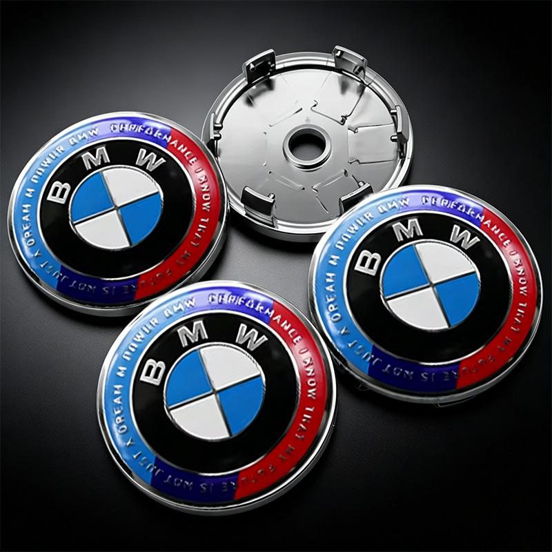 NAZF2 BMW E90 E87 F30 E60 F01 F02 G20 G30 F22 X1 X3 X4 X5 X6 68/56mm 4Pcs Wheel Center Cover Wheel Hub Center Integrated Cover Badge