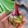 Статуя лягушки, уличная скульптура для двора, расписанная вручную, украшение для бонсай