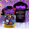 Рок Группа Deep Purple 3D Печать Футболка Мужчины Женщины Мода Повседневная Футболка с коротким рукавом Хип-хоп Топы Футболки Мужская Одежда