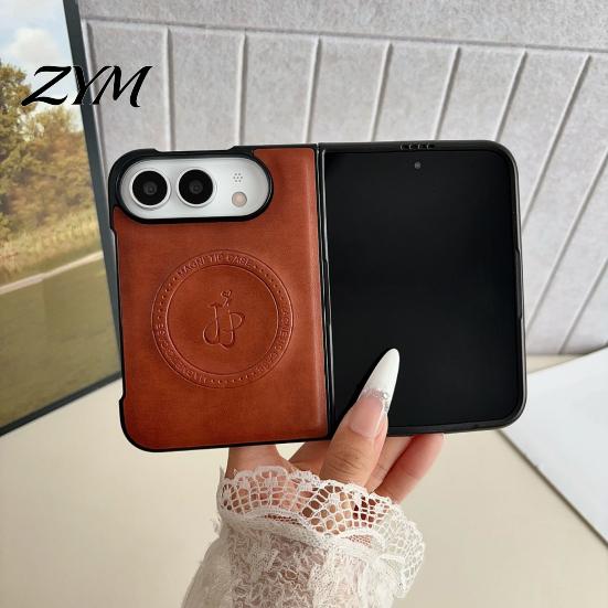 Scratch Resistant Cover Faux Leather Magnetic Case for IPhoneDuo 2026, Slim PC Phone Durable Protective Shield with Anti-Yellowing, Precise