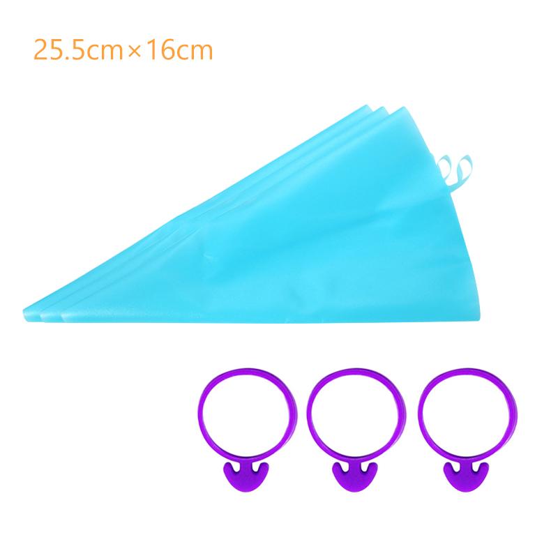 6 шт. кондитерских мешков многоразового использования силиконовые кондитерские насадки для глазури/глазури для самостоятельного профессионального украшения тортов