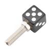 4x Болт-винт для номерного знака Custom DICE, черный пластик, мотоцикл, чоппер, боббер