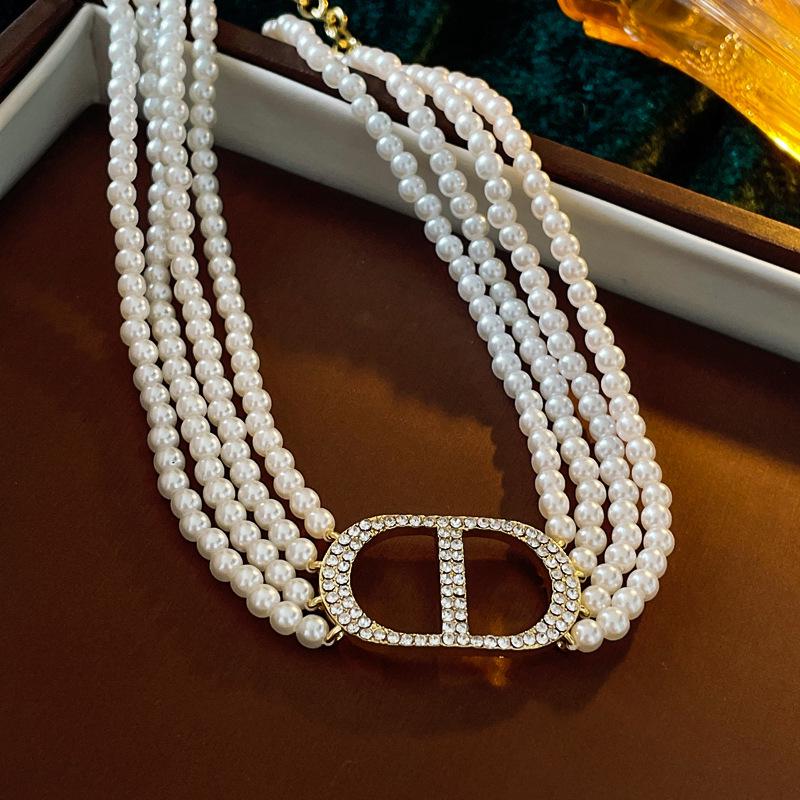 Винтажное ретро ожерелье на ключицу в придворном стиле для женщин