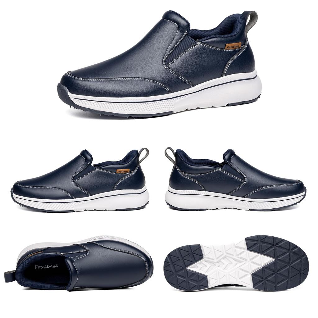 Foxsense Водонепроницаемая Удобная для ходьбы Рекомендовано Физическими Идеально для и Размер Мужские Лоферы, Обувь, Стояния, Терапевтов, Без шнурков,