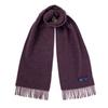ABRAHAM MOON Merino Wool Muffler 25cm - Purple Heather