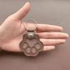 Memorial Leather Pet Hair Storage Bag Cat Paw Keychain Multifunctional Portable Keychain