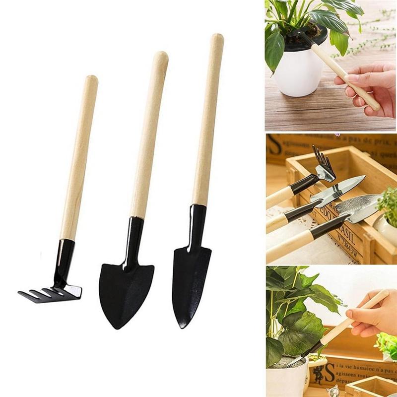 Набор инструментов для ухода за мини-садом. 3 штуки