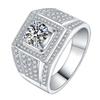 New Domineering Group Inlaid Men 'S Diamond Ring Luxury Group Inlaid Ring
