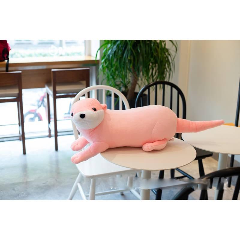 Simulation Otter Plush Stuffed Toy Animals Dolls Room Decoration Kids Gifts