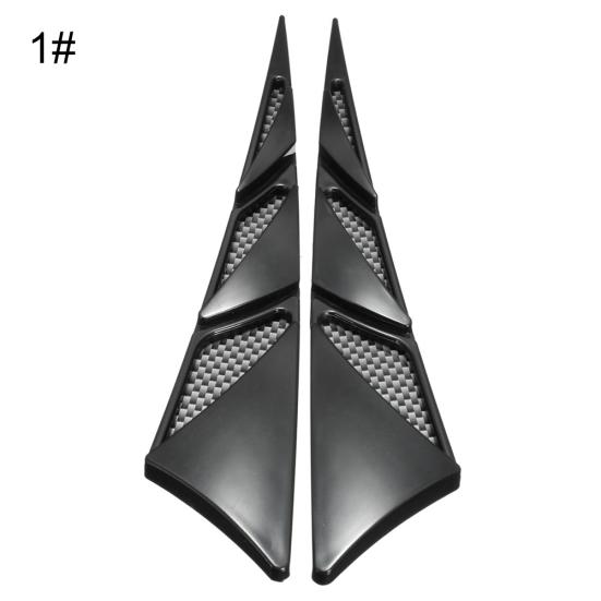 1 Pair Car Vehicle Hood Simulation Side Air Vent Outlet Cover Sticker Decoration