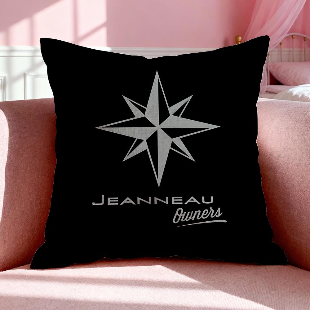 Brand JJeanneau Cushion Cover Breathable Linen Pillowcase Summer Odorless EcoFriendly Invisible Zipper Washable