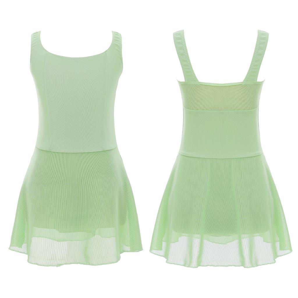 Детская спортивная одежда для девочек, костюм для художественного балета, гимнастики, танцевальная одежда, тренировочная одежда для танцев, однотонное праздничное платье