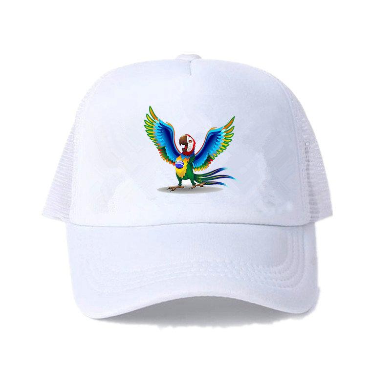 Men Women Football Brazil Team Snapback Cap 2018 Brazil Fan Soccer Sports Cap Yellow Green Brazil National Parrot Flag Hat YY456