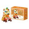 Chinese Lion Dance Building Blocks New Year Spring Festival Gift Creative Desktop Decoration Educational DIY Bricks Toys For Kid