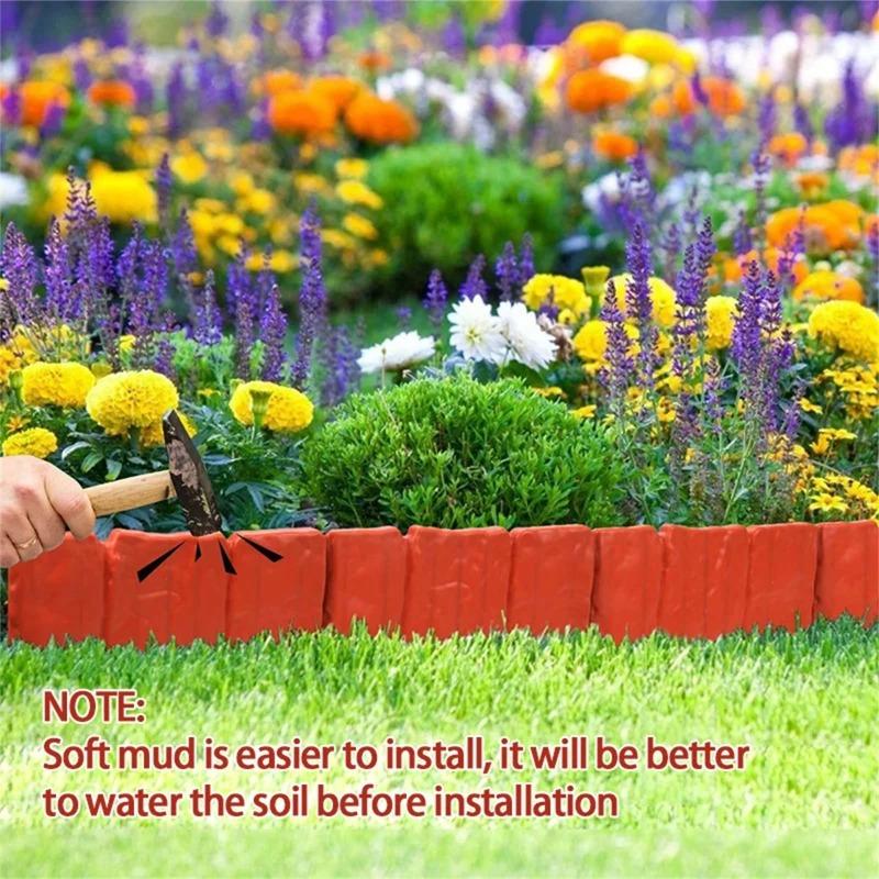 20 шт. Имитация камня садовый пластиковый ограждение вилла двор открытый газон вилла украшение садоводство антикоррозийный мини забор